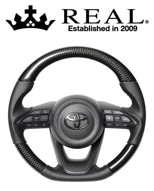 REAL STEERING オリジナルシリーズ トヨタ シエンタ MXPL10系/MXPC10系用 ブラックカーボン TYE-BKC-BK | REAL（車）