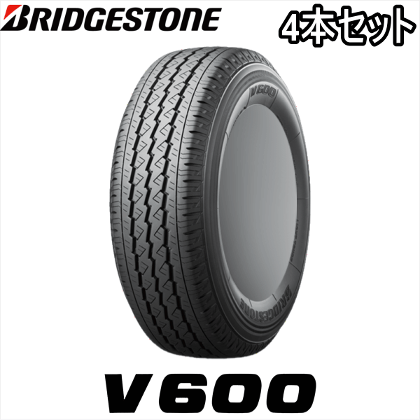 4�{�Z�b�g 165R14 8PR BRIDGESTONE V600 �u���a�X�g�� V600 �g���b�N�E�o���p�^�C��