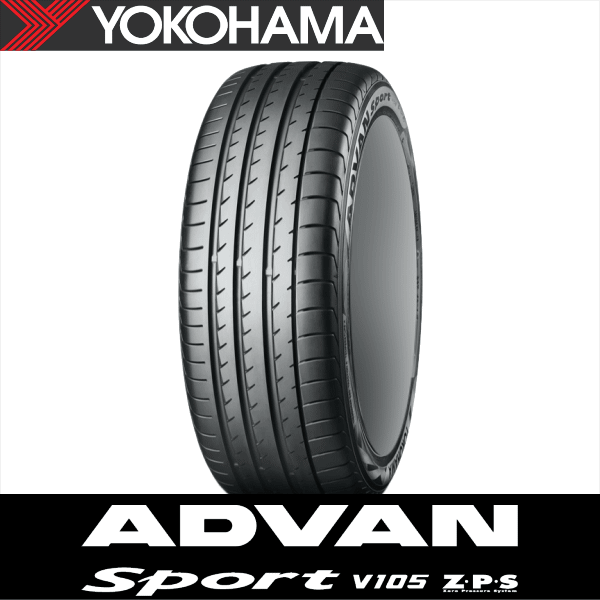 245/45RF18 96Y YOKOHAMA ADVAN Sport V105S ZPS ���R�n�} �^�C�� �A�h�o���X�|�[�c Z�EP�ES V105 1�{ �V�i �T�}�[�^�C�� �ă^�C��