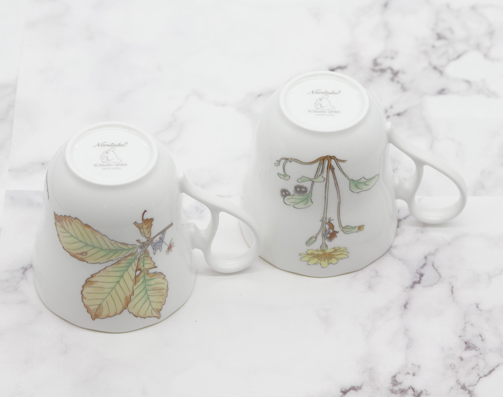【新品・未使用】ノリタケ Noritake トトロ マグカップ 5個 大皿セット ノリタケ となりのトトロ マグカップ(キノコ) ( 電子レンジ対応 ギフト