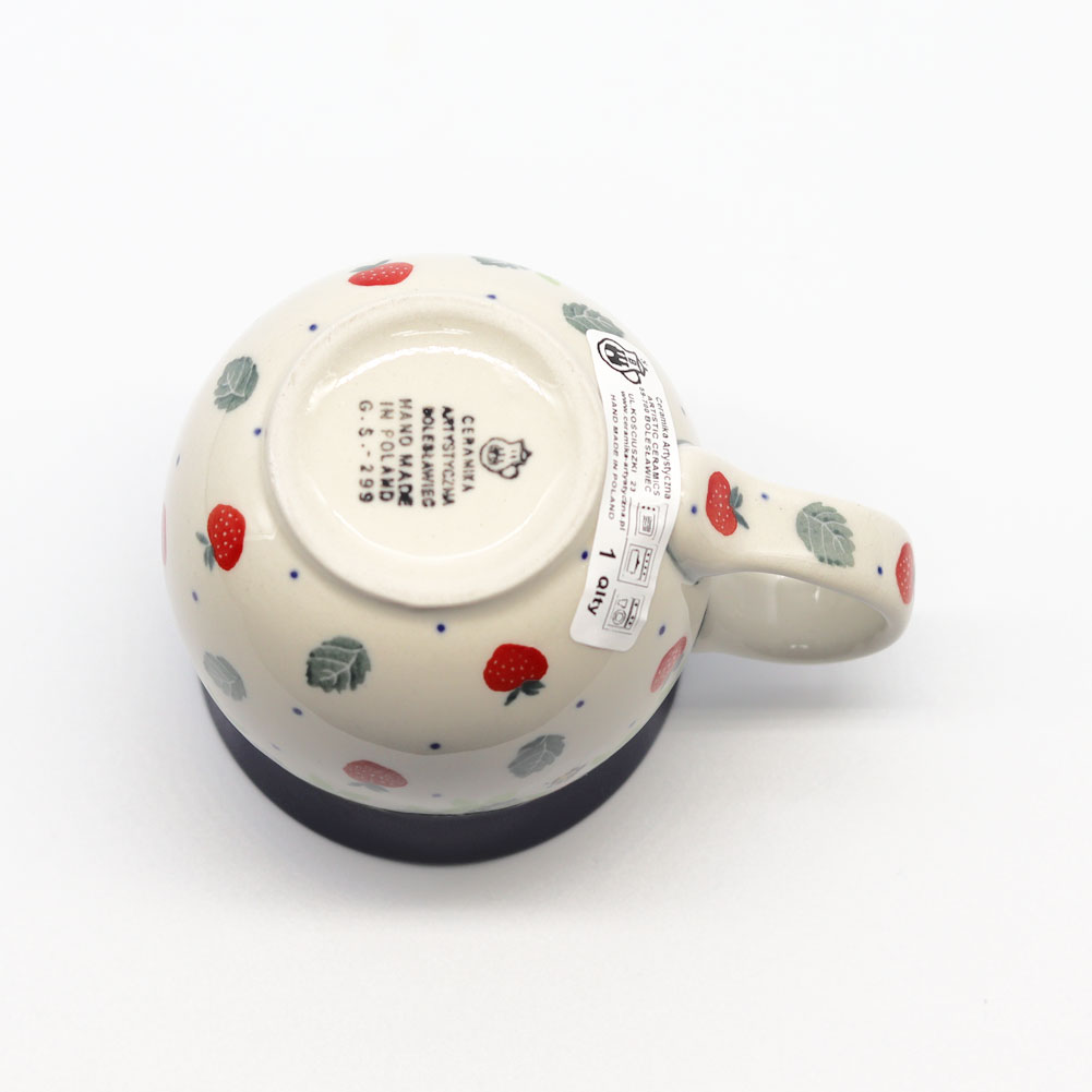 ツェラミカ　ユニカツト　いちご柄　12cmボウルとマグカップ0.25L 11057_5.jpg