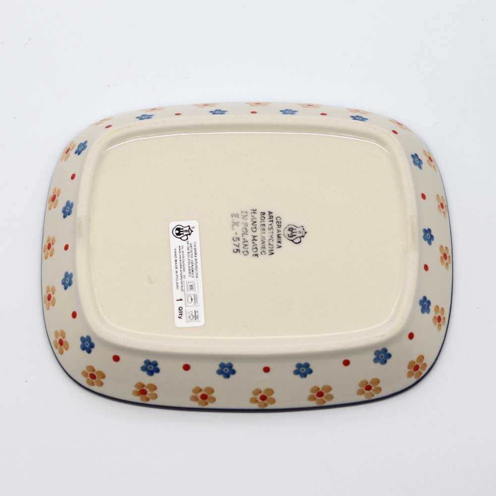 ポーリッシュポタリー　セラミカ　ツェラミカ スクエアディッシュ Ceramika Artystyzna 【正規取扱店】ツェラミカ スクエアディッシュ