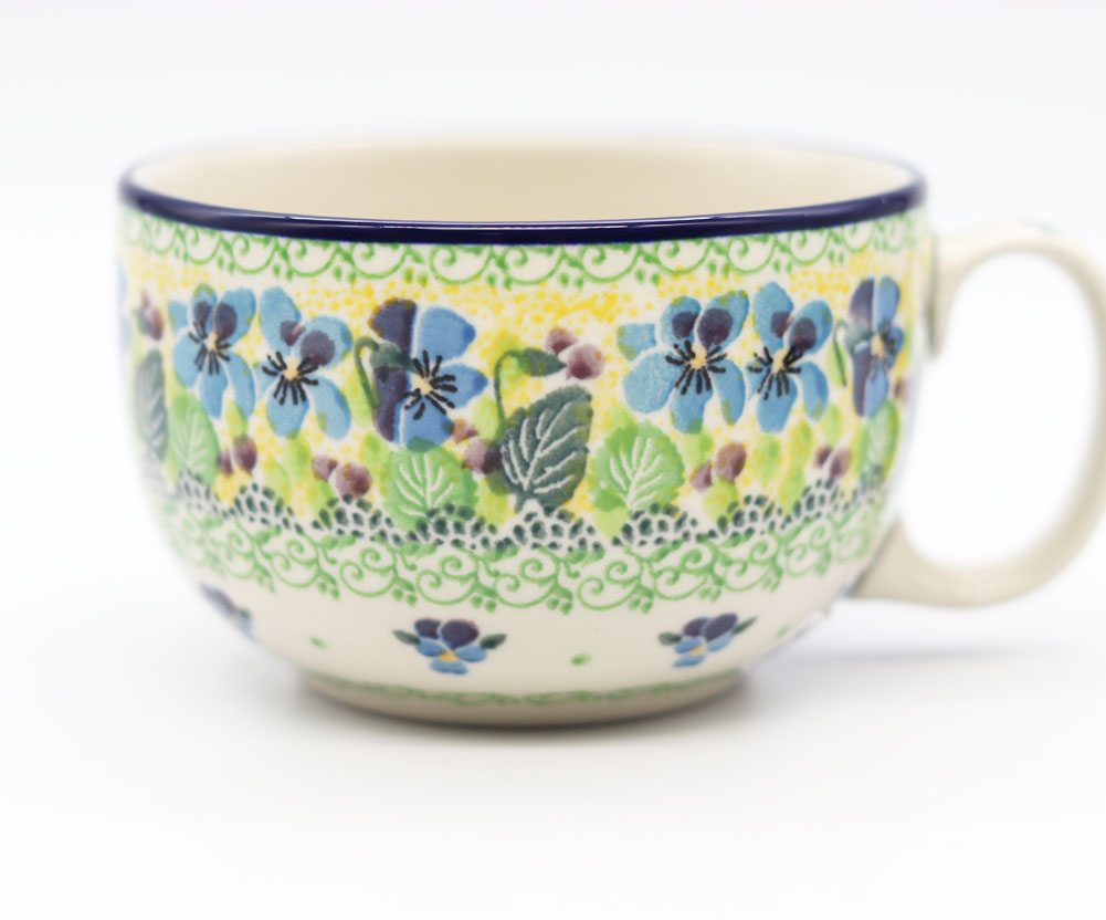 【極美品】【レア！】ポーリッシュポタリー セラミカ スープカップ＆スクエアお皿 Ceramika Artystyzna 【正規取扱店】ポーリッシュポタリー ツェラミカ