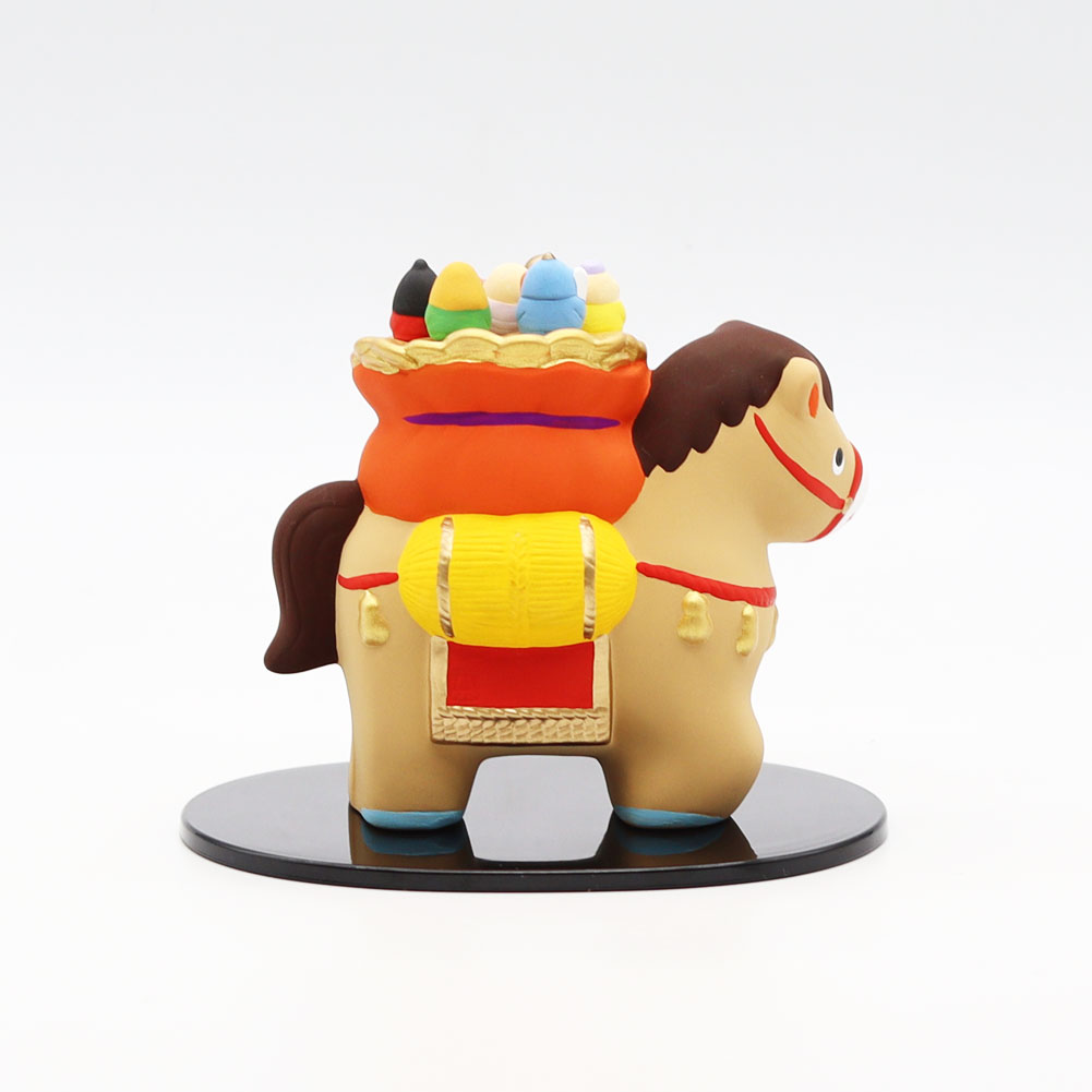 薬師窯 錦彩招福午 七福神 薬師64 干支 置物 令和8年 2026年 年末 年始