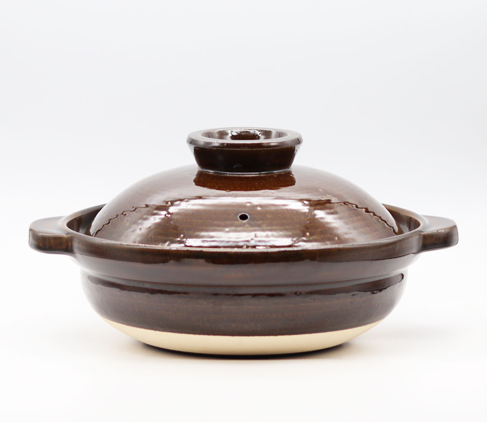 - アメ釉 伊賀土鍋 ［新品・未使用品］長谷園の伊賀土鍋アメ釉　大（3〜5人用） 伊賀焼窯元 公式通販 長谷園 調理器具