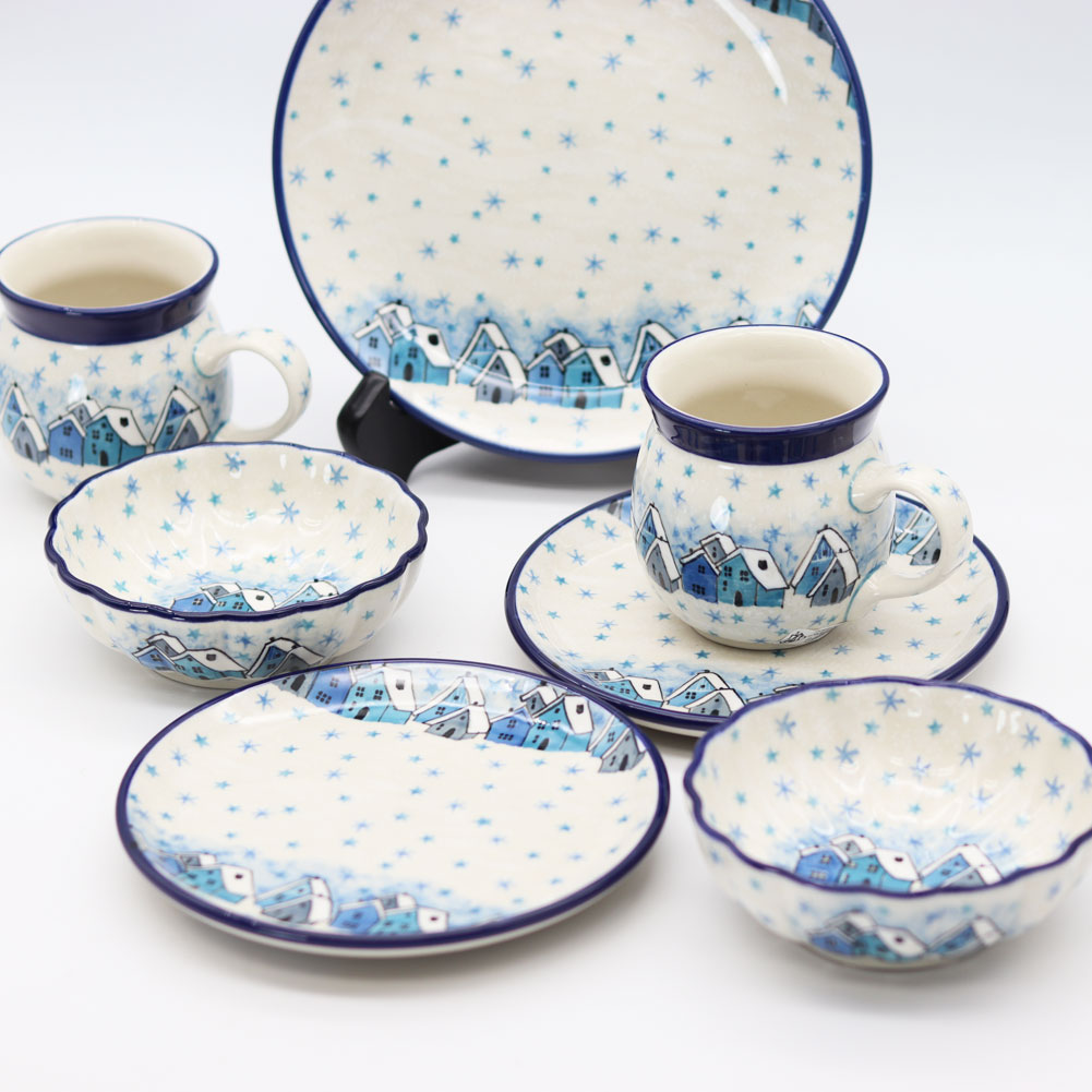 【最終価格】　ツェラミカ　スープミニボウル　プリンセス柄　2点 Ceramika Artystyzna 【正規取扱店】ポーリッシュポタリー ツェラミカ