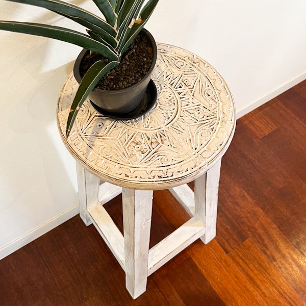 スツール 木製 カウンター キッチン 花台 椅子 チェア ♪ボタニカル