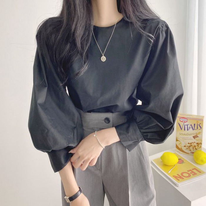 受注販売 】DRAPE CAPE BLOUSE / PUFF SLEEVE OVER BLOUSE