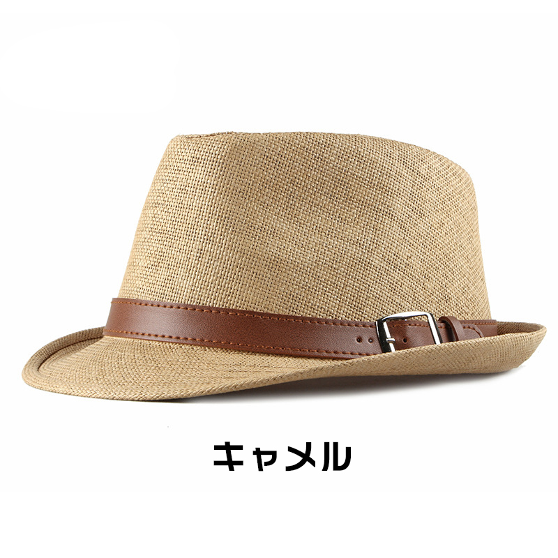 麦わら帽子 中折れハット ハット ストローハット メンズ 帽子
