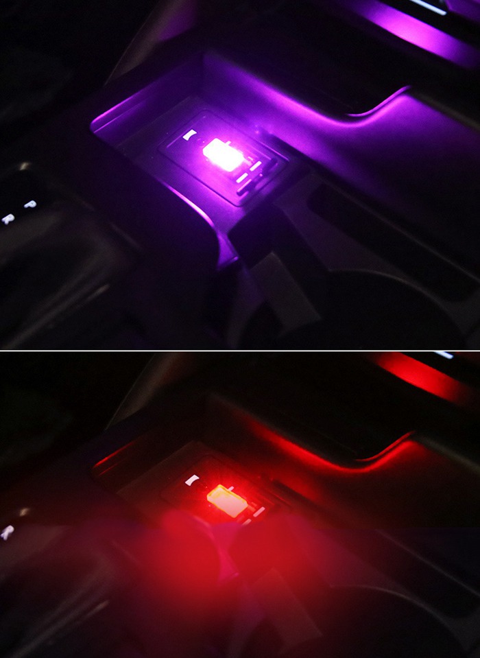 USB ライト LED イルミライト 車内 補助照明 車用 車載 ミニライト イルミネーション ドレスアップ 明るい コンソールボックス｜yayushop｜12