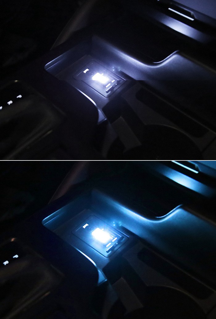 USB ライト LED イルミライト 車内 補助照明 車用 車載 ミニライト イルミネーション ドレスアップ 明るい コンソールボックス｜yayushop｜13