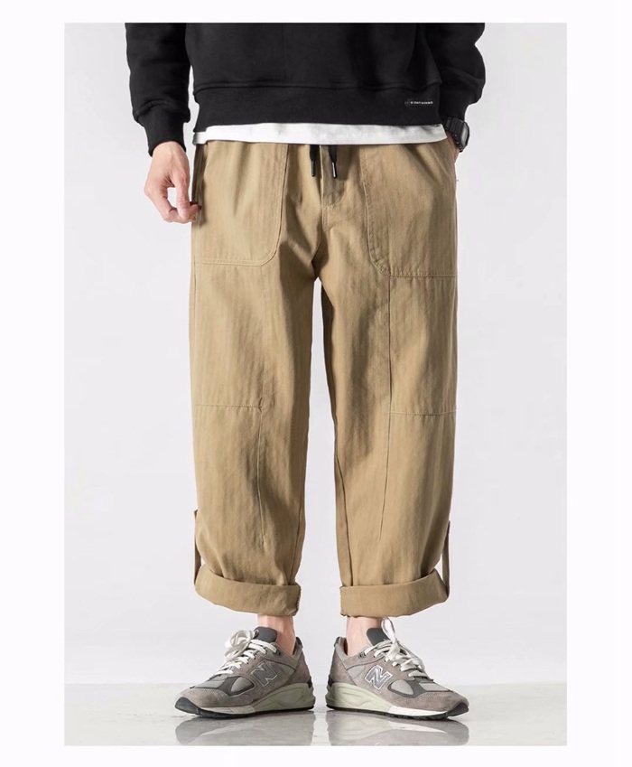 カーゴパンツ メンズ スリム 夏用 作業着 作業ズボン ワークパンツ イージーパンツ ミリタリーパンツ カジュアル 9分丈 きいサイズ 涼しい 肌触り Jiushun06 八癒ショップ 通販 Yahoo ショッピング