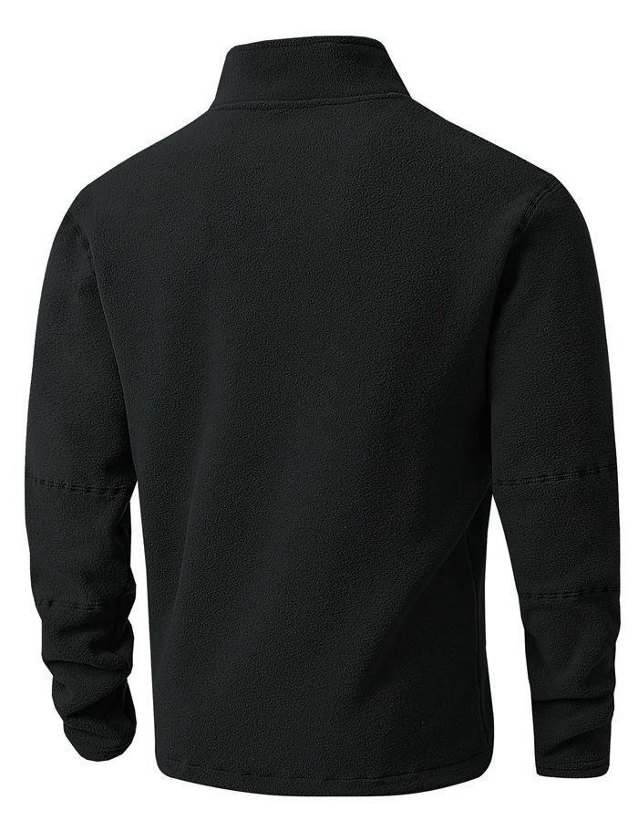 フリース トップス 長袖tシャツ メンズ ハイネック カットソー ハーフ