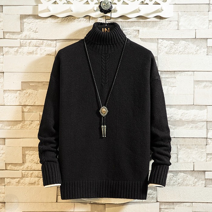 ニット メンズ タートルネック セーター ハイネック タートルニット 長袖 リブ編み 切り替え トップス 秋冬 代引不可 Qyfs347 八癒ショップ 通販 Yahoo ショッピング