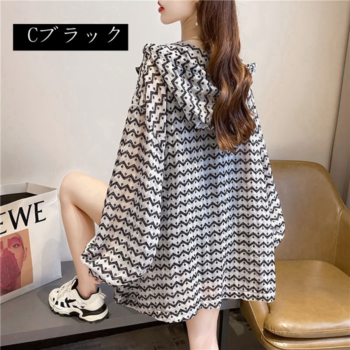 UVカット カーディガン レース トップス 日焼け止め服 ラッシュガード ラッシュパーカー 肩掛け 冷房対策 ライトアウター 涼しい ラッシュガード レース トップス UVカット レースカーディガン