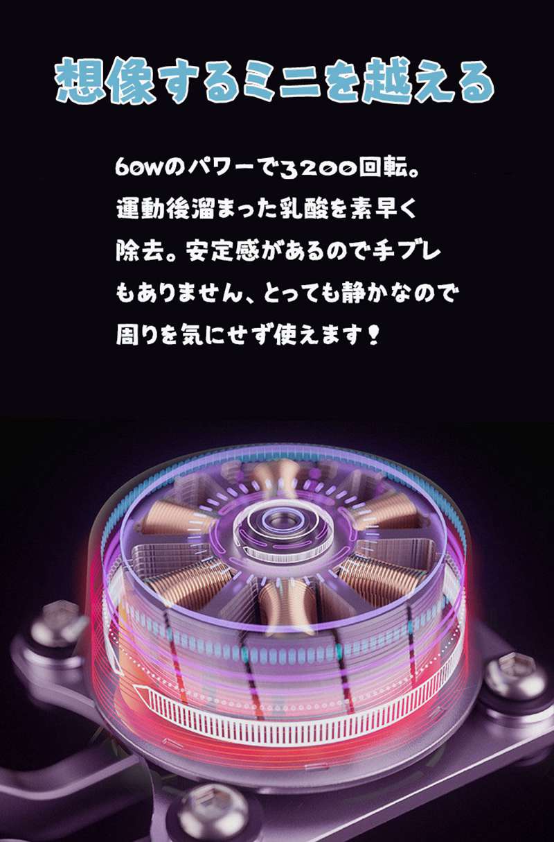 マッサージガン マッサージ機 32モード液晶表示 電動マッサージガン 筋