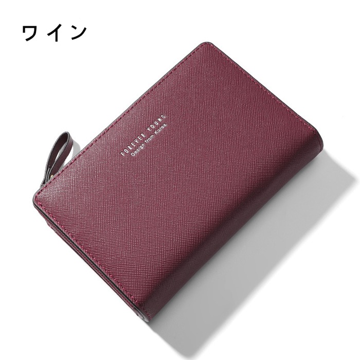 カードケース マルチケース 二つ折り 財布 L字ファスナー レディース