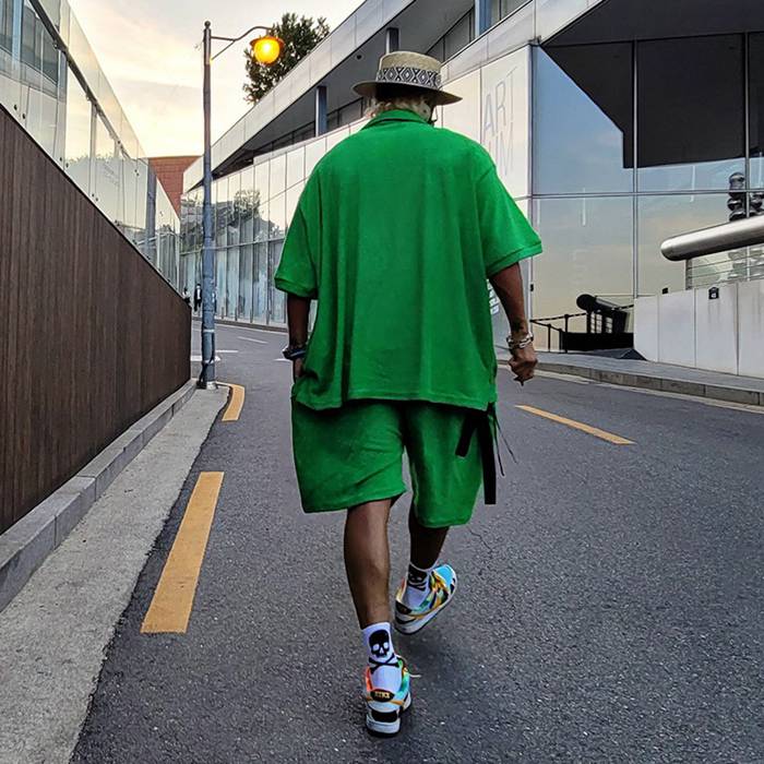 セットアップ メンズ 上下セット タオル生地 半袖 大きいサイズ |  | 08