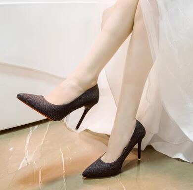 パンプス ラメ キラキラ 痛くない ハイヒール 結婚式 ブライダル