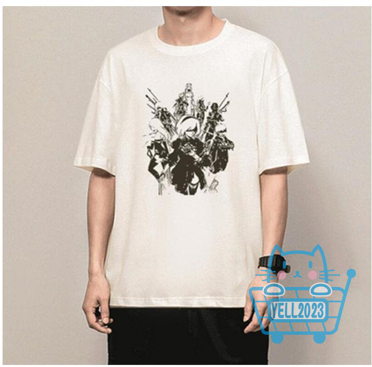 ニーア オートマタ NieR:Automata 2B Tシャツ 半袖 メンズ インナー