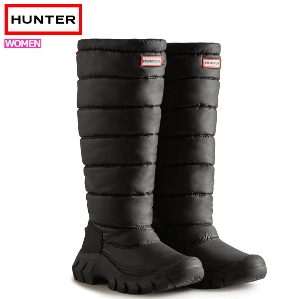 ハンター スノーブーツ レディース 長靴 雨 雪 トール HUNTER WOMENS INTREPID TALL SNOW  BOOT^WFT2108WWU【hnt018】^