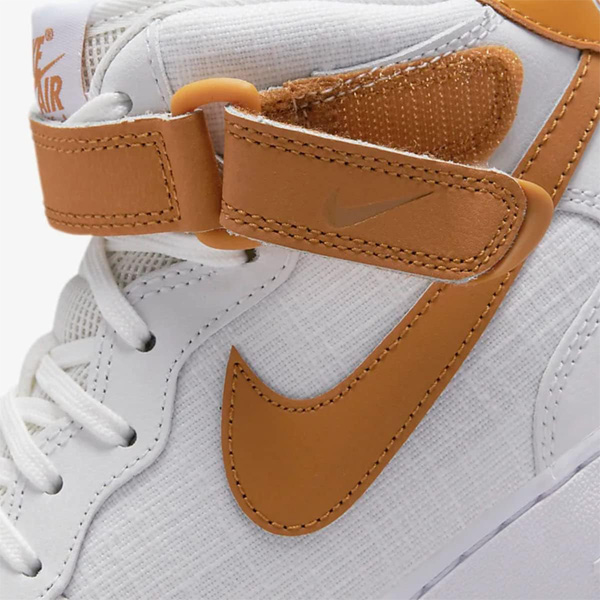 ナイキ エア フォース 1 07 ミッド サミット メンズ スニーカー AIR FORCE 1 07 Mid Summit  White/White/Desert Ocher DD9625-102^【nike351】^