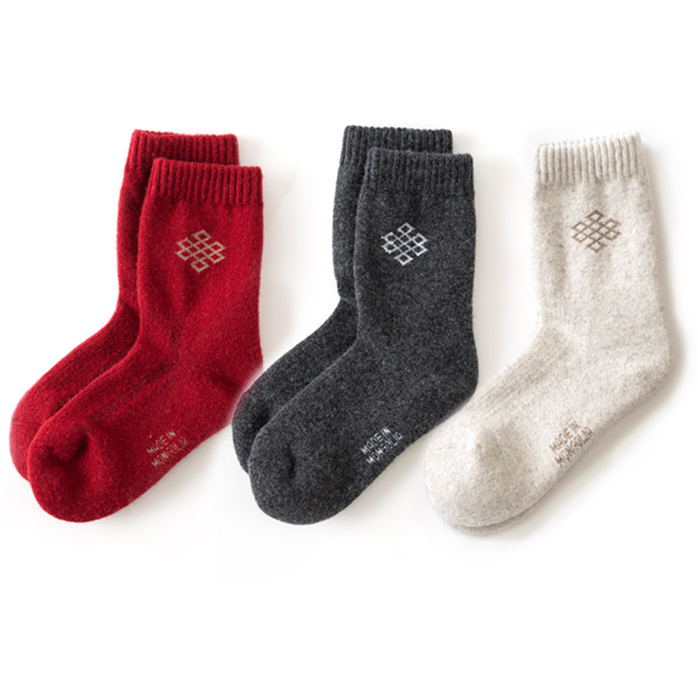 ウールソックス ウール靴下 羊と暮らすクルー丈ソックス あったか靴下