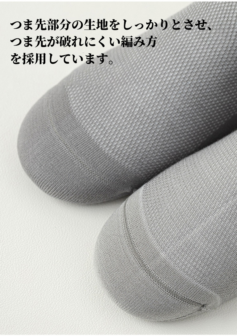 メンズソックス 靴下 夏用 通気 ショートソッ...の詳細画像3