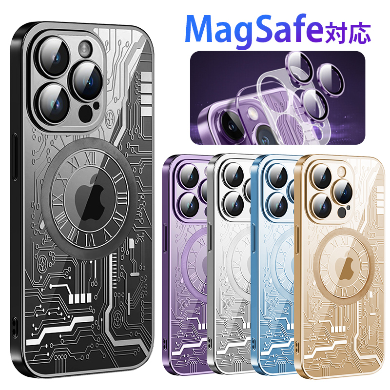 MagSafe �P�[�X iPhone 16 15pro �P�[�X �N���A iPhone15 Pro Max �P�[�X MagSafe �Ή� iPhone14 plus �P�[�X �J�����ی� iPhone13 Pro �P�[�X ������� �J�o�[