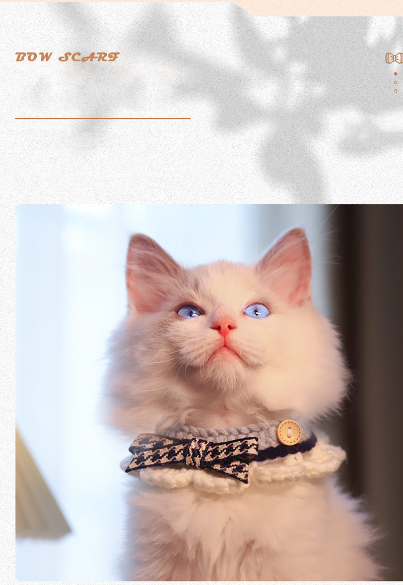 フランシュリッペ ねこマフラー　yukiemon リボンマフラー 猫用 ペット用 ネコ アクセサリー かわいい