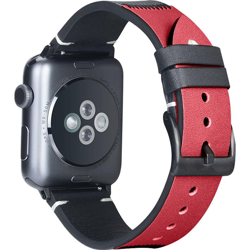 Apple Watch バンド 本革 レザー アップルウォッチ SE ベルト Apple Watch Series8 7 6 5 4 3 2 1 汎用  おしゃれ 45mm 41mm 44mm 42mm 40mm 38mm 取り換え簡単