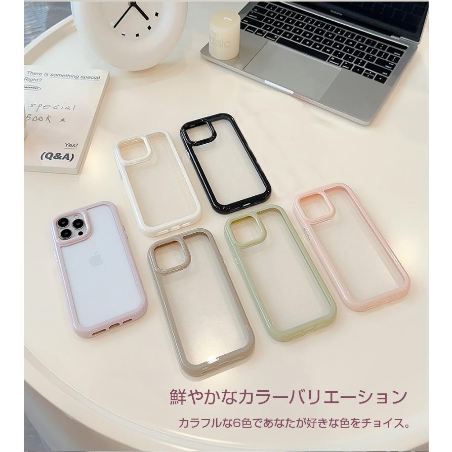 iphone15 ケース iPhone14 ケース iphone13 pro max ケース クリア アイフォン15 ケース スマホケース iphone14 pro 韓国 ケース 透明 耐衝撃 カバー｜yeti｜08