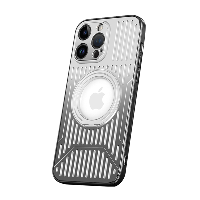 新品未使用 シルバー iPhone15pro 用ケース iPhone 15 Pro用 メタリックフレーム ソフトケース [シルバー]｜株式