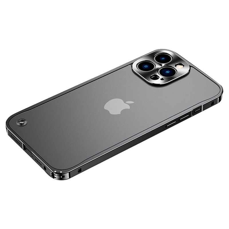 iPhone15 ケース 耐衝撃 iPhone14 Pro Max バンパーケース アルミ iPhone13 12 11 Pro Max ケース クリア iPhone 15 14 plus ケース 透明 おしゃれ レンズカバー｜yeti｜02