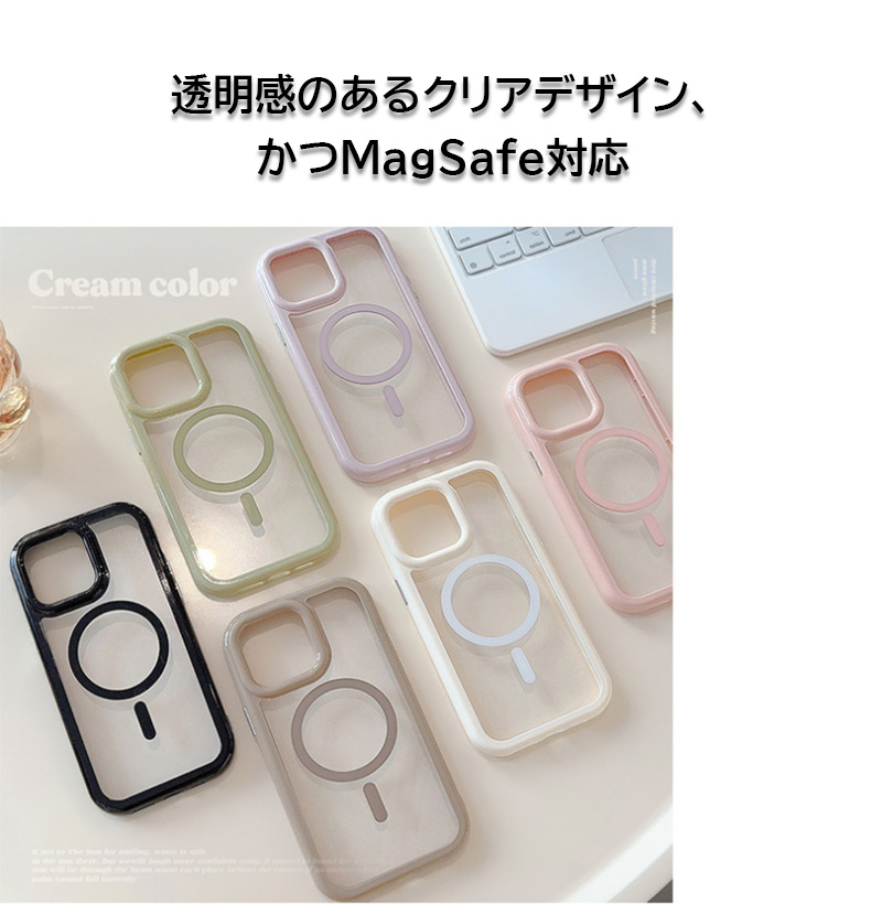 iphone15 ケース iphone14 ケース スマホケース iphone13 pro ケース iphone15pro max ケース アイフォン15 ケース 14pro ケース magsafe対応 クリア 韓国 透明｜yeti｜08