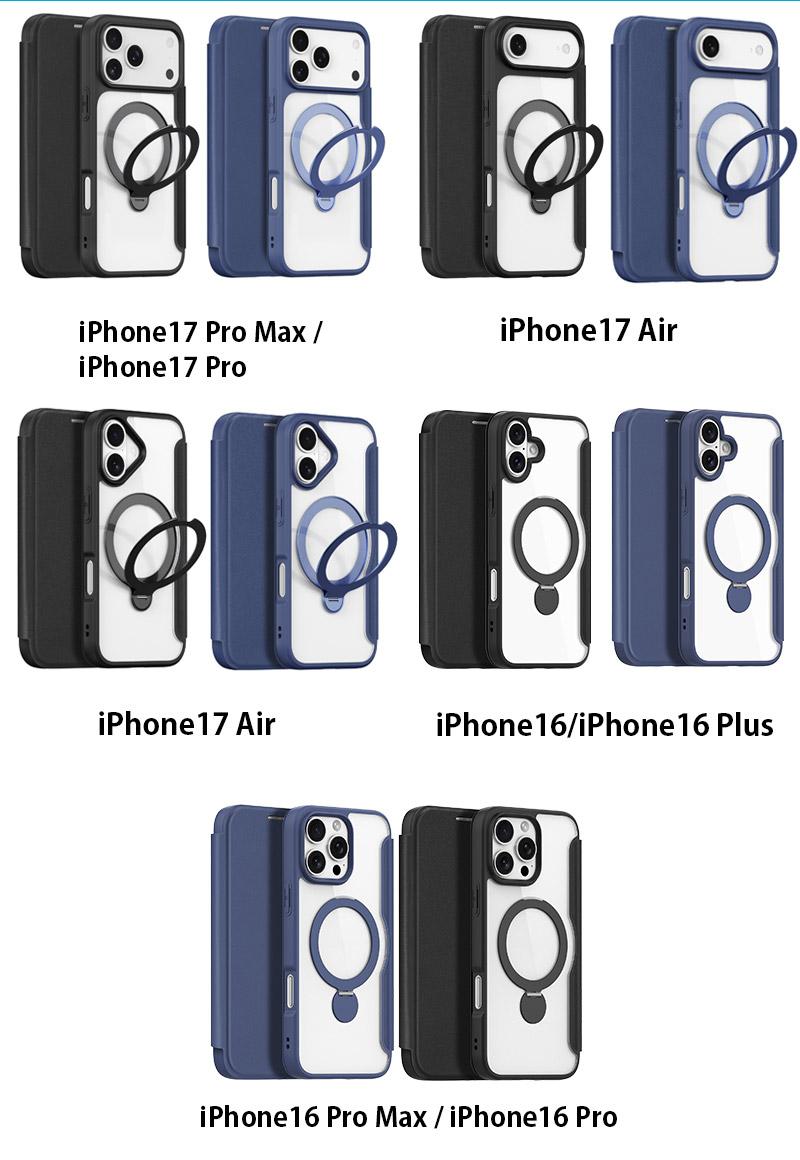 iphone17 pro max ケース 手帳型 iphoneair MagSafe対応 iphone16e