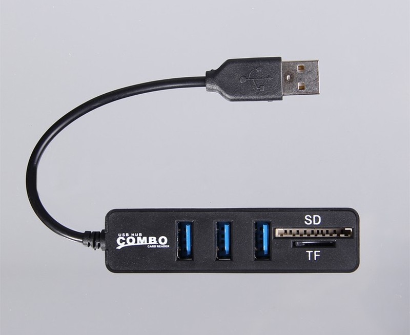 USBハブ 6ポート 3ポート マルチカードリーダー 多機能 SDカード microSDカード 高速 ケーブル USB 2.0 軽量 ドライバー不要 増設USBポート ハブ 簡単接続｜yeti｜09