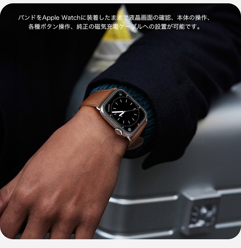 アップルウォッチ バンド apple watch バンド レザー 本革 44 45 mm Apple Watch ultra2 se Series9 8 7 6 5 4 3 2 1 41mm 42mm 40mm 38mm バンド｜yeti｜04
