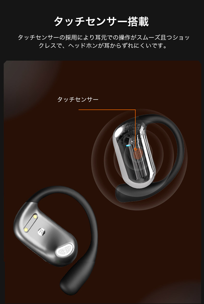 Bluetooth 空気伝導 イヤホン 両耳 ワイヤレスイヤホン 耳掛け式 オープンイヤー型 イヤフォン 耳を塞がない iphone Bluetooth5.4 ヘッドホン 生活防水 高音質 |  | 15