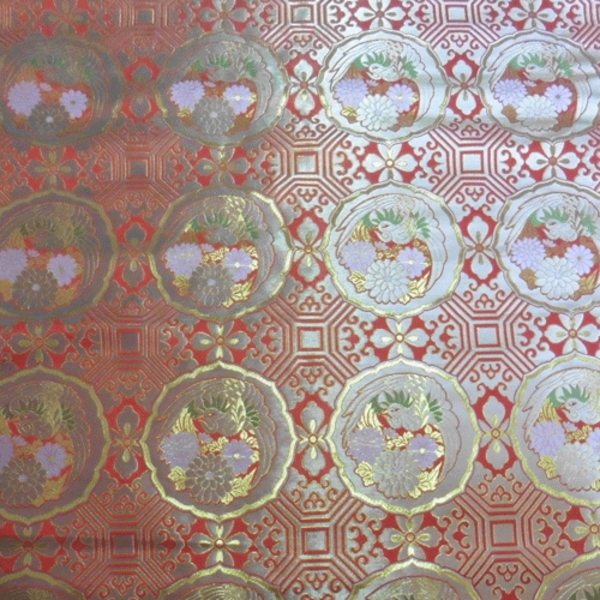 御仏前座布団(70×74cm 中綿1.8kg) 鳳凰 法要座布団／職人手作り