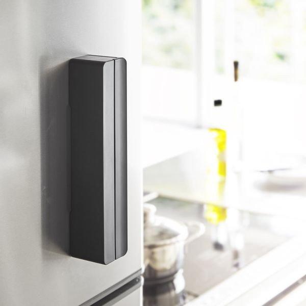 山崎実業 ラップケース tower タワー マグネットラップケース S ブラック 3246 ｜ ラップ収納 ラップホルダー マグネット シンプル