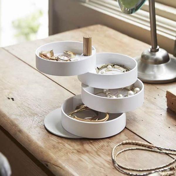 Yahoo! Yahoo!ショッピング(ヤフー ショッピング)山崎実業 トスカ アクセサリートレー ホワイト 3408