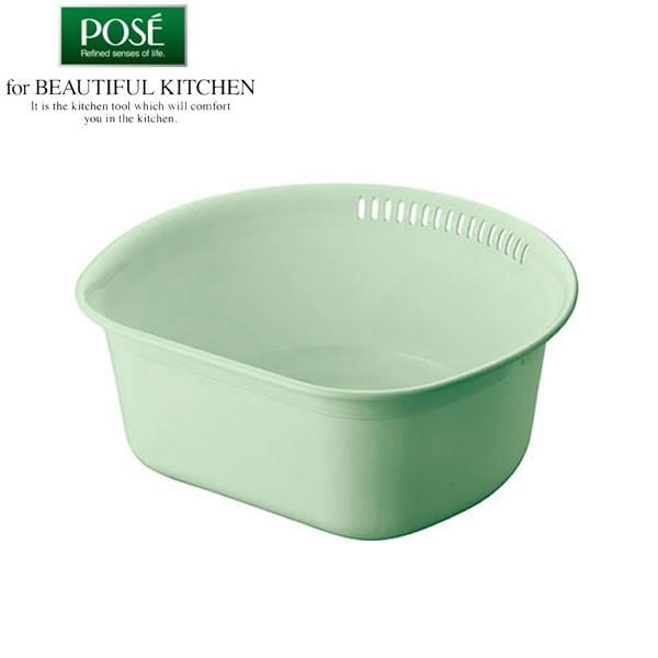 アスベル（ASVEL） Nポゼ 洗い桶 35型 グリーン ｜ 洗いおけ たらい