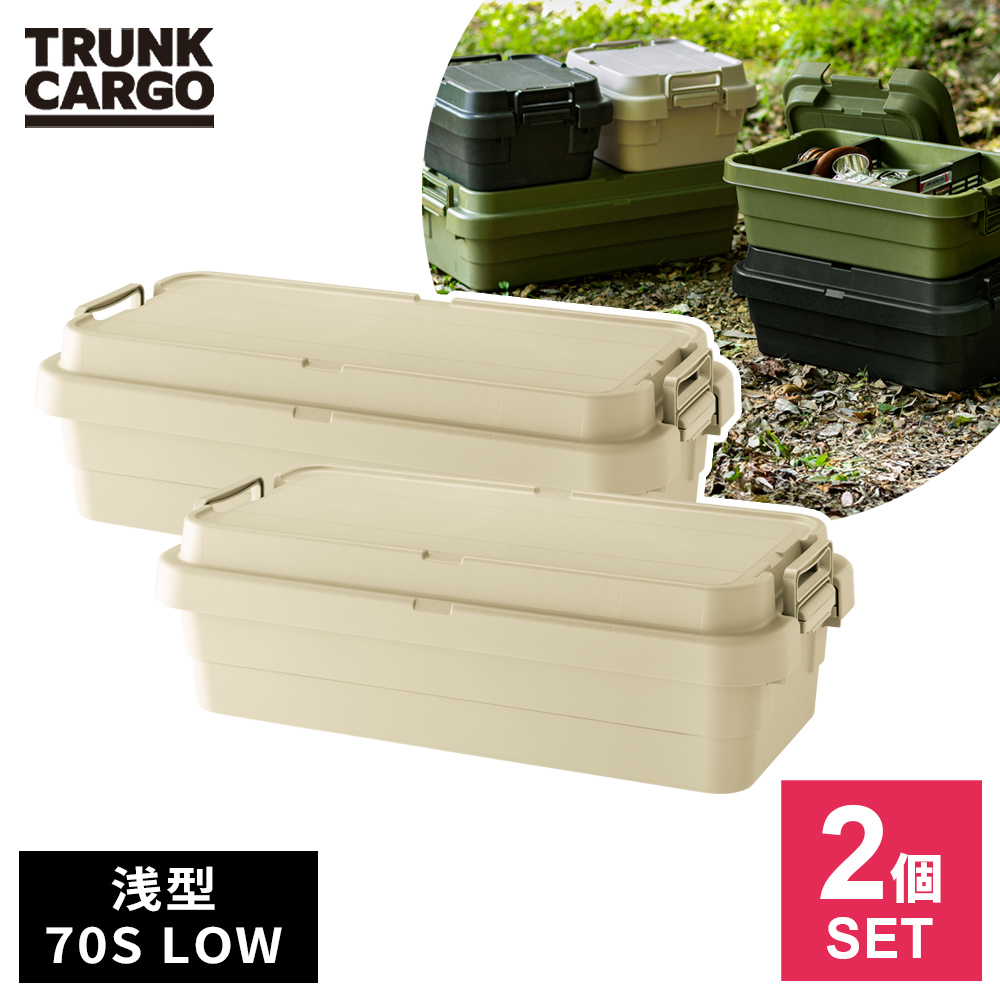 RISU（リス） アウトドア 収納ボックス 浅型 トランクカーゴ TC-70S