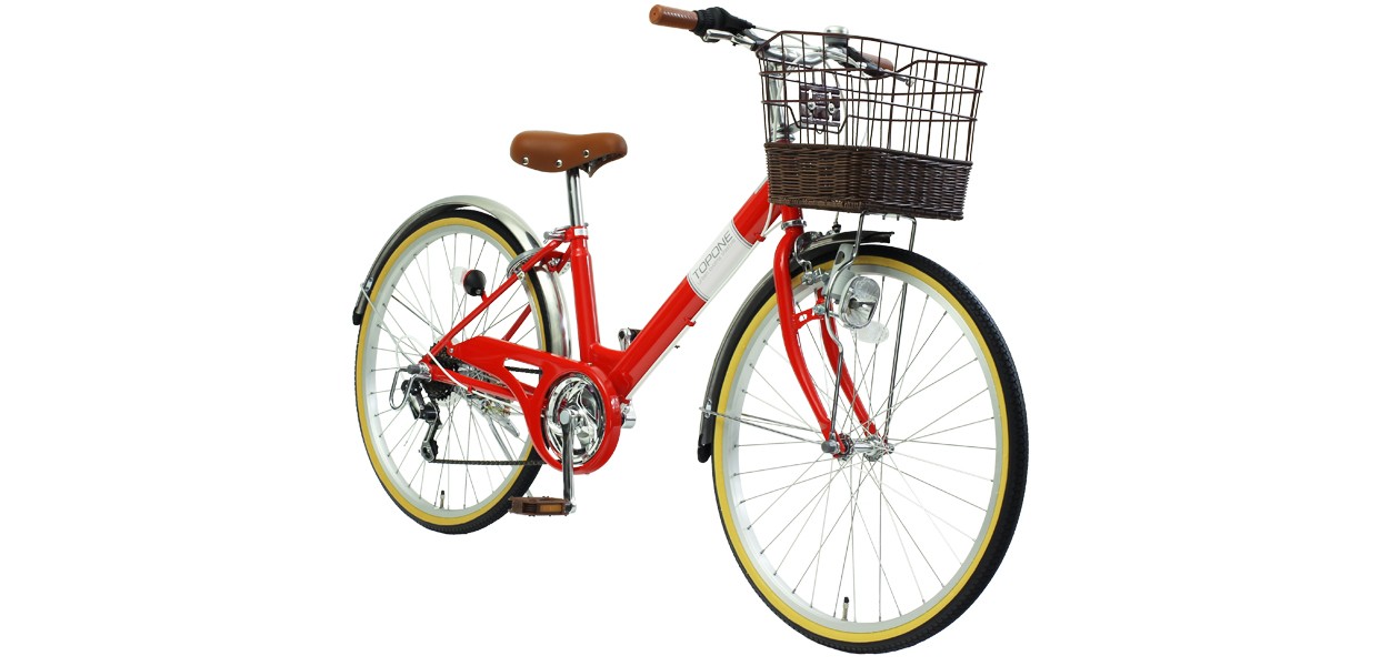 TOPONE NV246 24型 子供用自転車 送料無料 シマノ製6段変速ギア 適正身長130cm以上 男女兼用 プレゼント ...