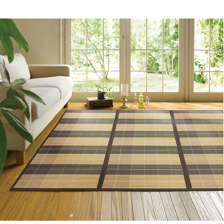 竹ラグ ニクス ラグマット 夏用 接触冷感 竹 ラグ 折りたたみ