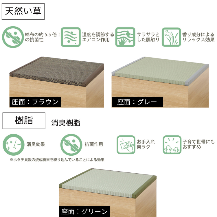 畳収納ボックス ハイタイプ 組み合わせ9種類 スツール 椅子 ユニット