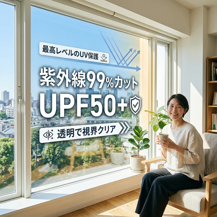 ハイグレードすっきりクリアフィルム L 92x200cm uvカット 窓 ガラス