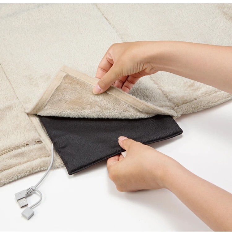 送料無料】 充電式どこでもブランケット「ぬくぬくM」 【 膝掛け