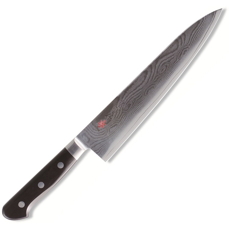 包丁 兼常作 33層ダマスカス鋼VG-10 牛刀210mm 送料無料】関兼常作 黒合板柄33層ダマスカス鋼 牛刀210mm 【 包丁